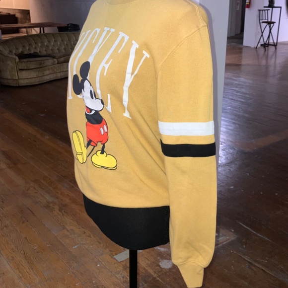 Mustard yellow Mickey Mouse sweatshirt - Picture 5 of 12